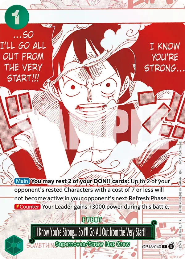 Immagine carta I Know You're Strong... So I'll Go All Out From The Very Start!!!