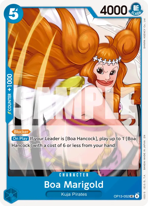 Immagine carta Boa Marigold