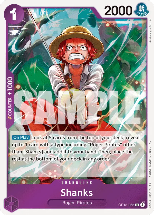 Immagine carta Shanks