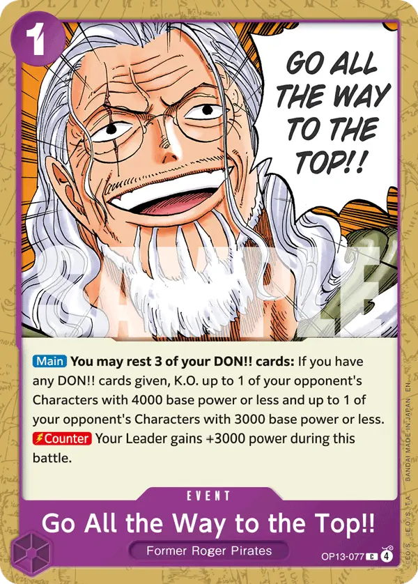 Immagine carta Go All The Way To The Top!!