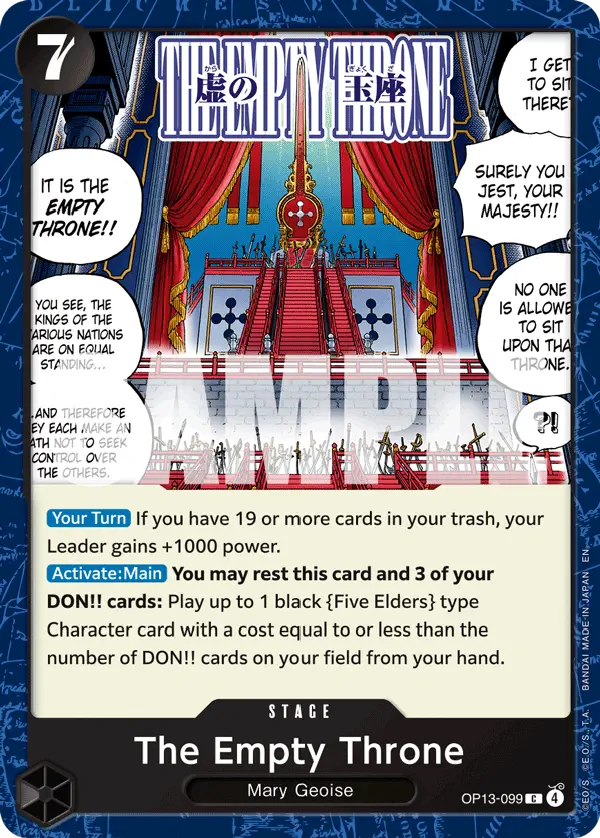 Immagine carta The Empty Throne