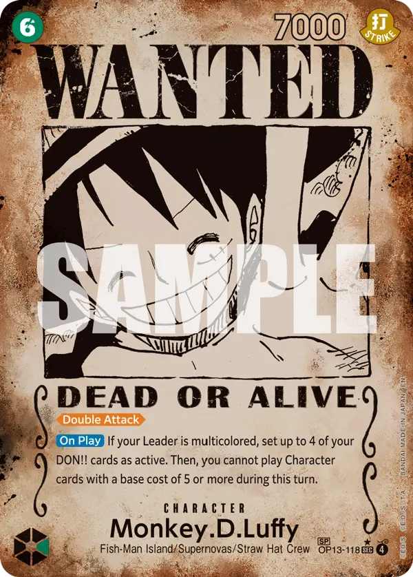 Immagine carta Monkey D Luffy