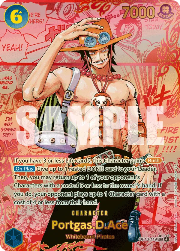 Immagine carta Portgas D Ace