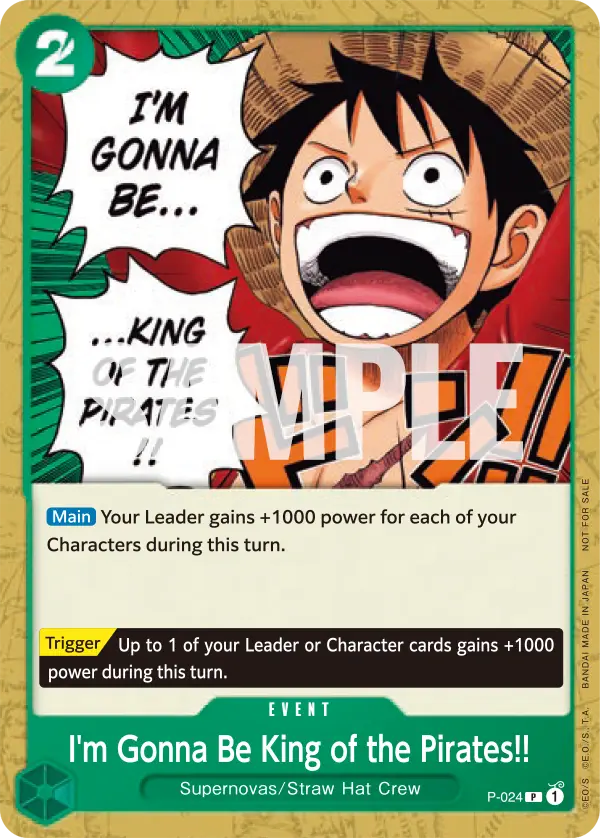 Immagine carta I'm Gonna Be King Of The Pirates