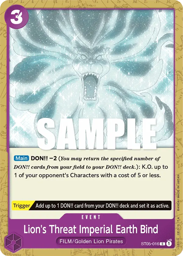 Immagine carta Lion's Threat Imperial Earth Bind