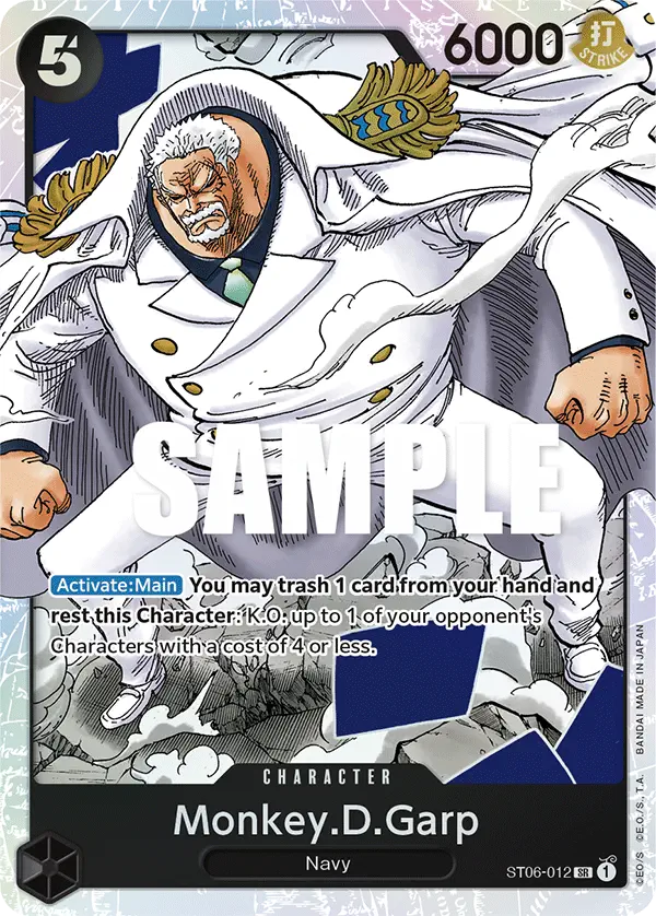 Immagine carta Monkey D Garp
