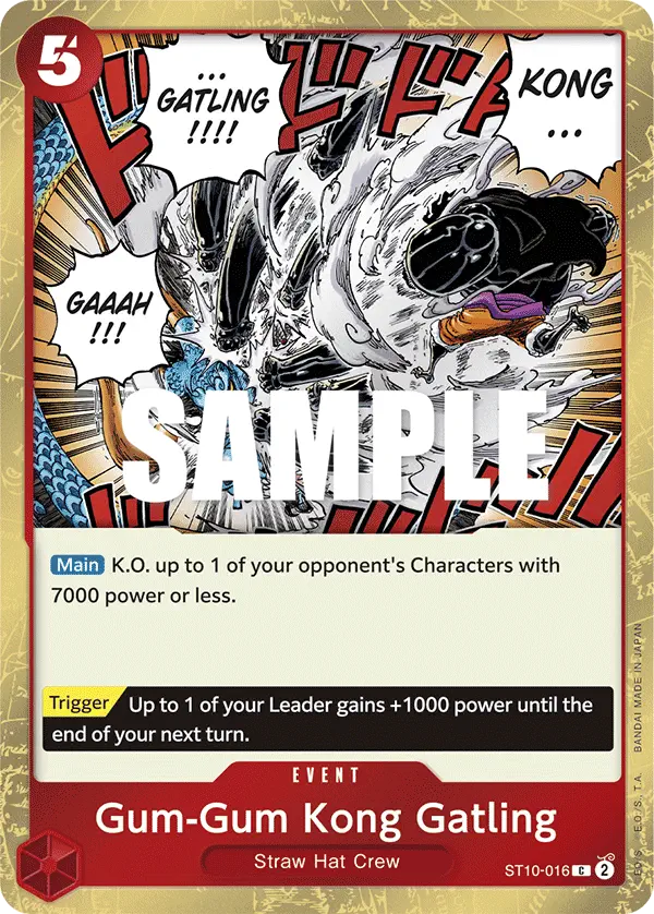 Immagine carta Gum-gum Kong Gatling