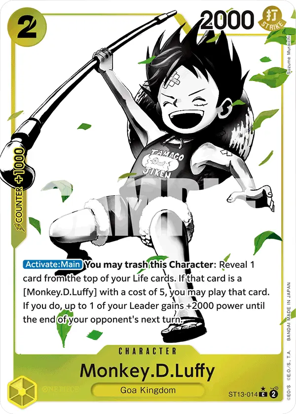 Immagine carta Monkey D Luffy