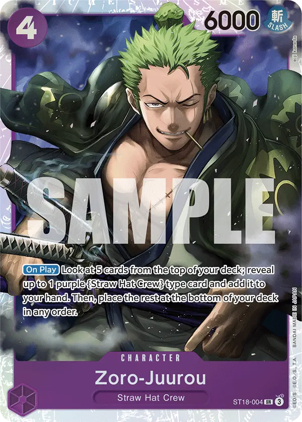 Immagine carta Zoro-juurou