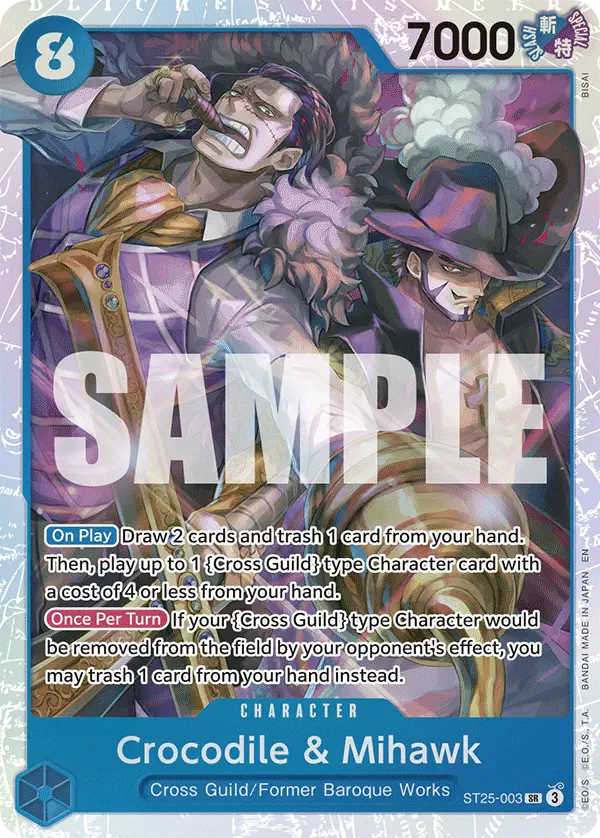 Immagine carta Crocodile & Mihawk