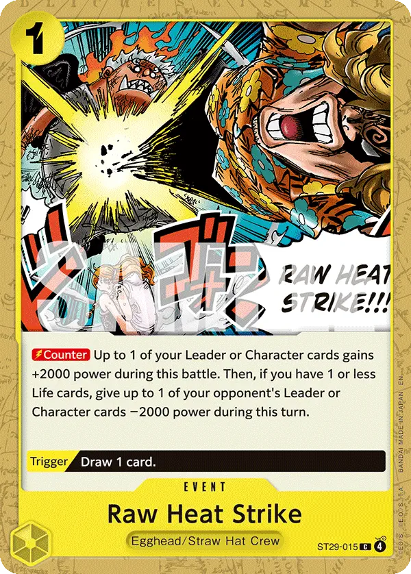 Immagine carta Raw Heat Strike