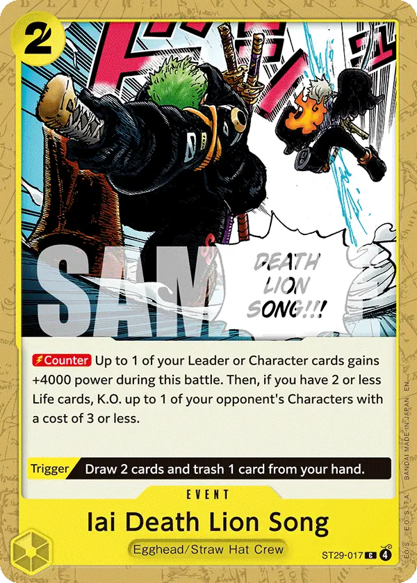 Immagine carta Iai Death Lion Song