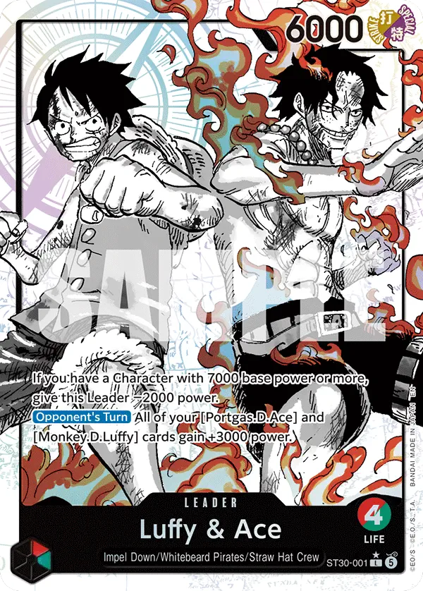 Immagine carta Luffy & Ace