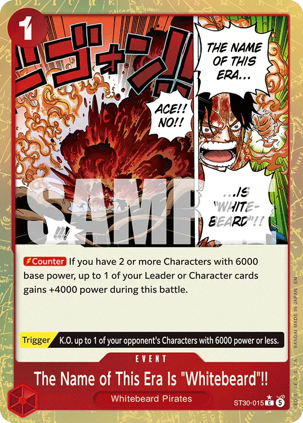 Immagine carta The Name Of This Era Is "whitebeard"!!