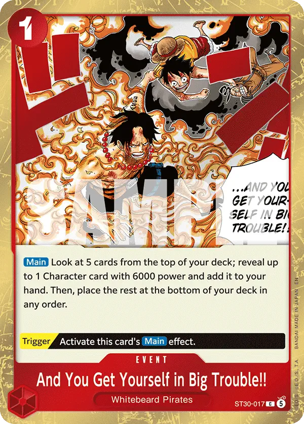 Immagine carta And You Get Yourself In Big Trouble!!