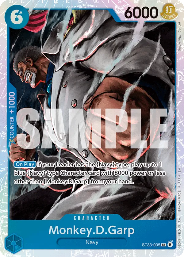 Immagine carta Monkey D Garp